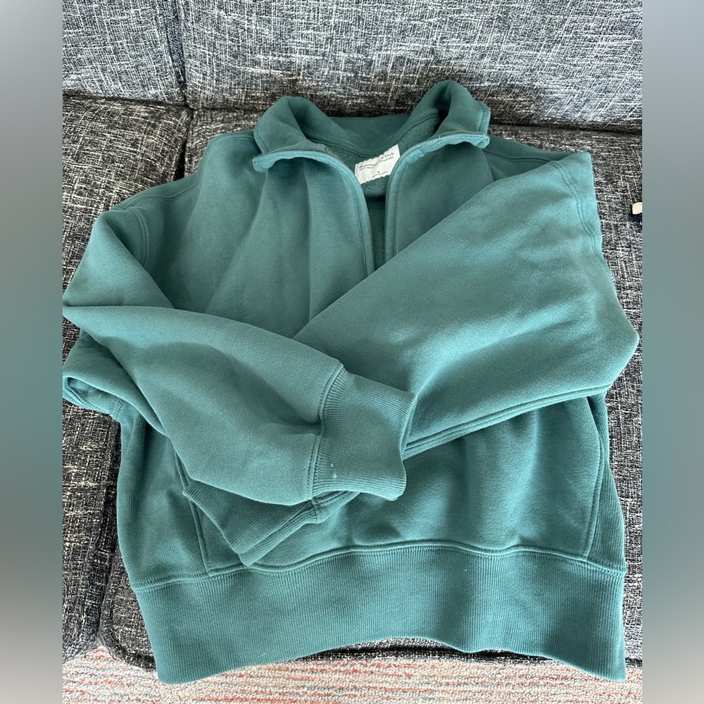Essential Sunday Half-Zip, Abercrombie & Fitch